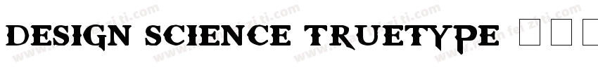 design science truetype字体转换